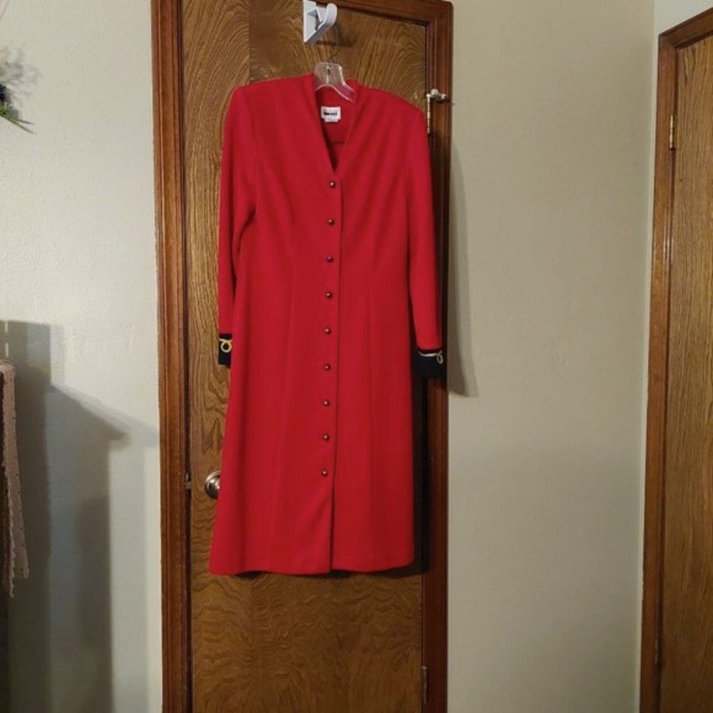 Leslie Fay military style dress